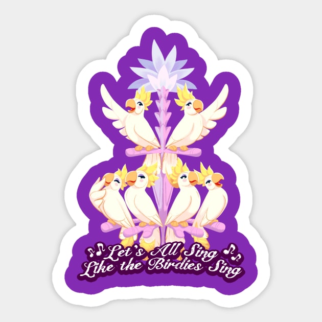 Tiki Room Ladies Sticker by Randy_van_der_Vlag